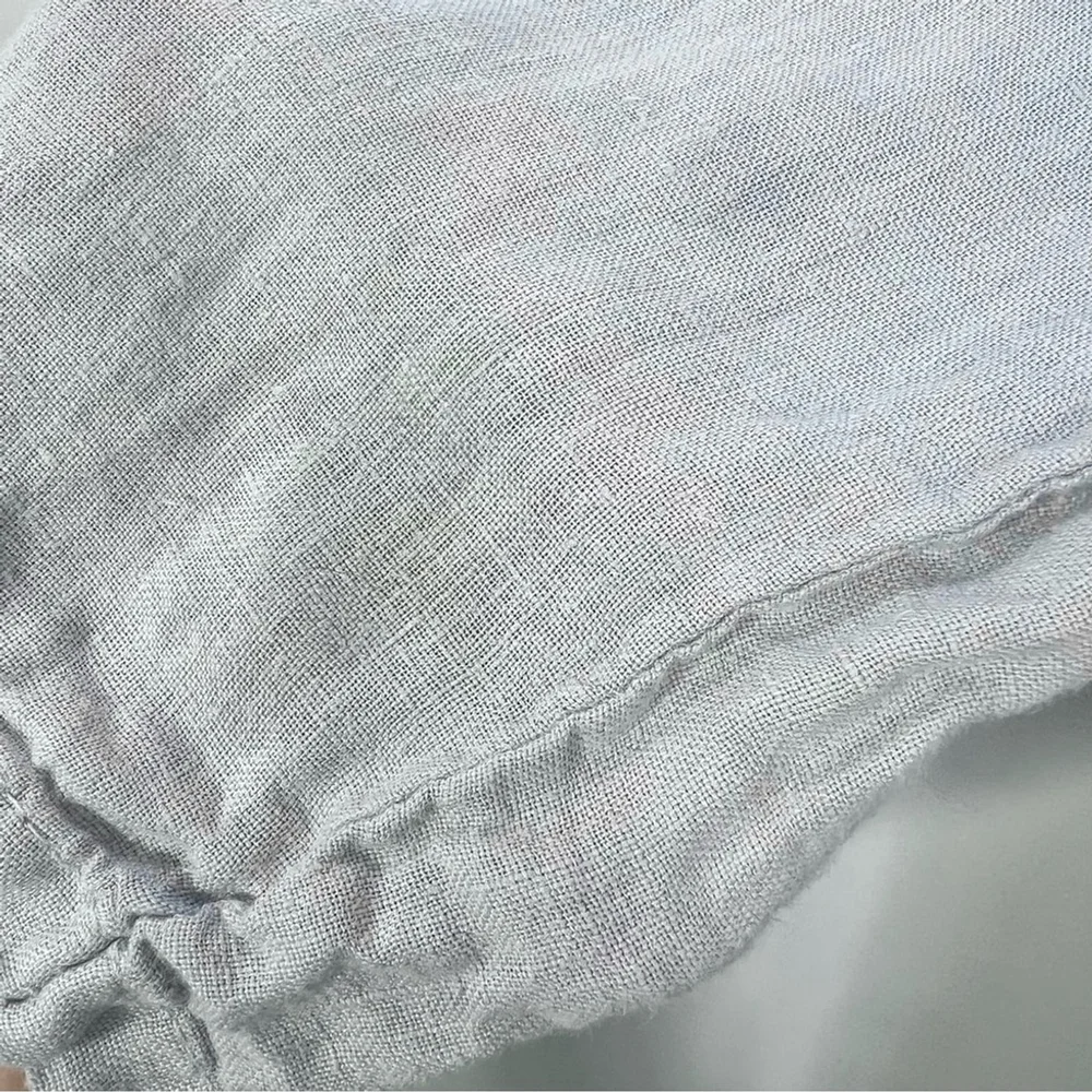 Made in Italy 100% pure Italian linen pale grey lightweight blazer jacket S